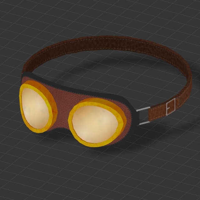 バイクゴーグル(FBXモデル)