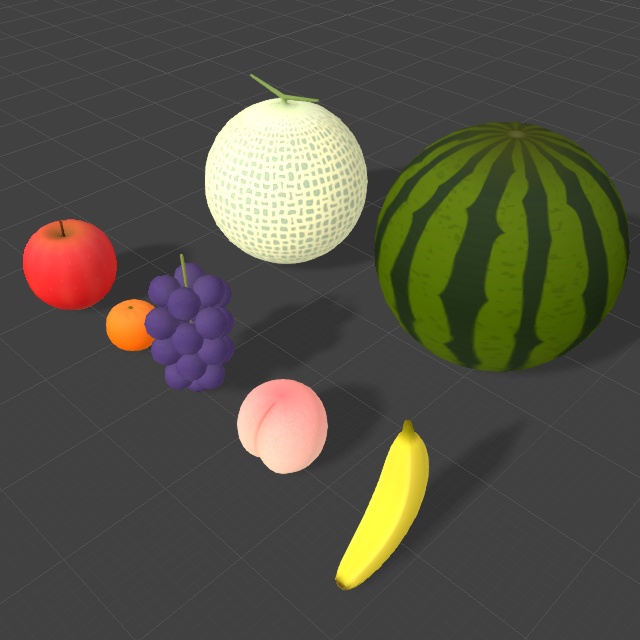 フルーツセット(FBXモデル)