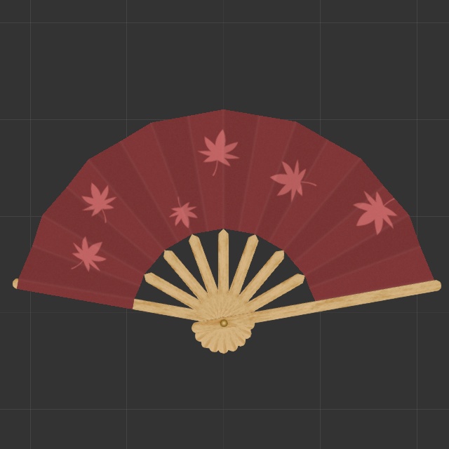 扇子(FBXモデル)