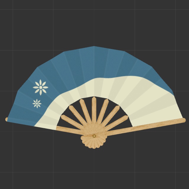扇子(FBXモデル)