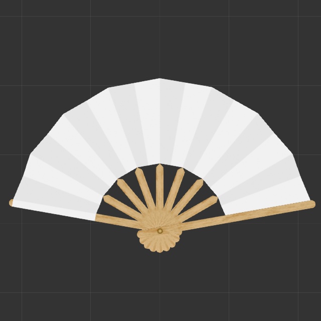 扇子(FBXモデル)
