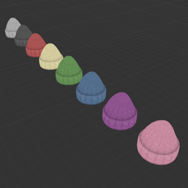 ニット帽(FBXモデル)