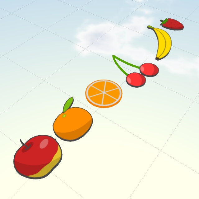 果物アクセサリー(FBXモデル)