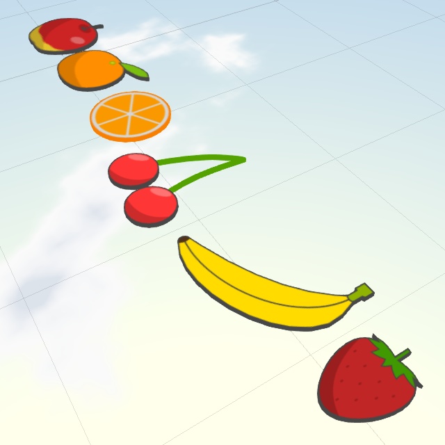 果物アクセサリー(FBXモデル)