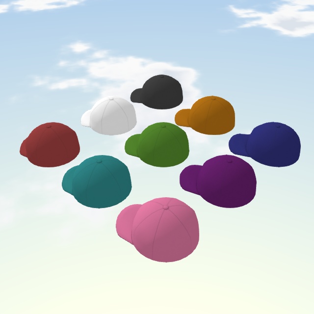 キャップ帽子(FBXモデル)