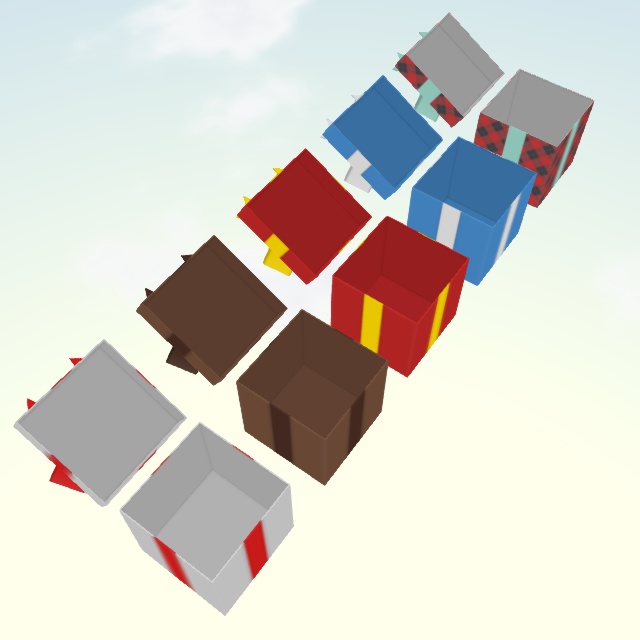 プレゼント箱(FBXモデル)