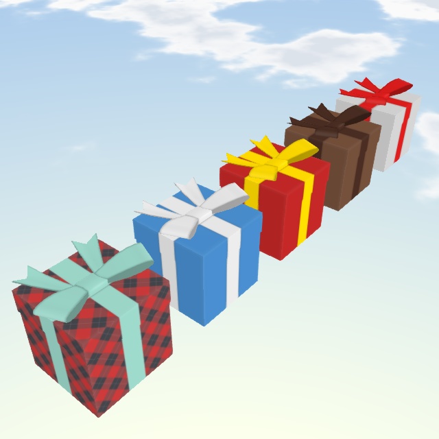 プレゼント箱(FBXモデル)