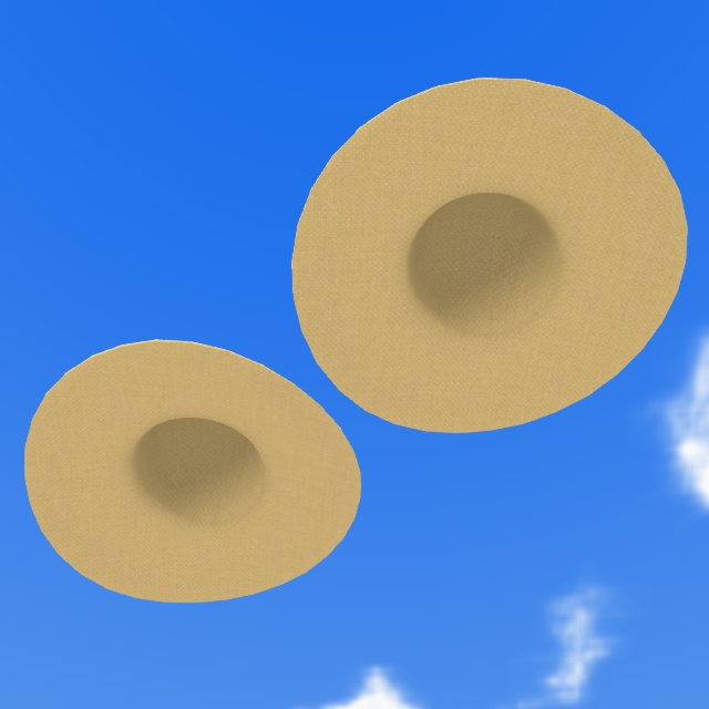 麦わら帽子(FBXモデル)