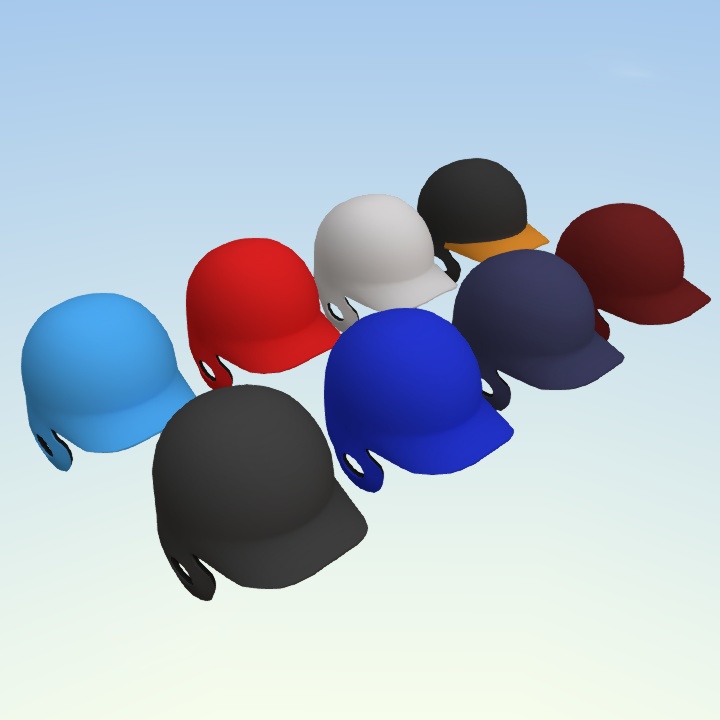 野球ヘルメット(FBXモデル)