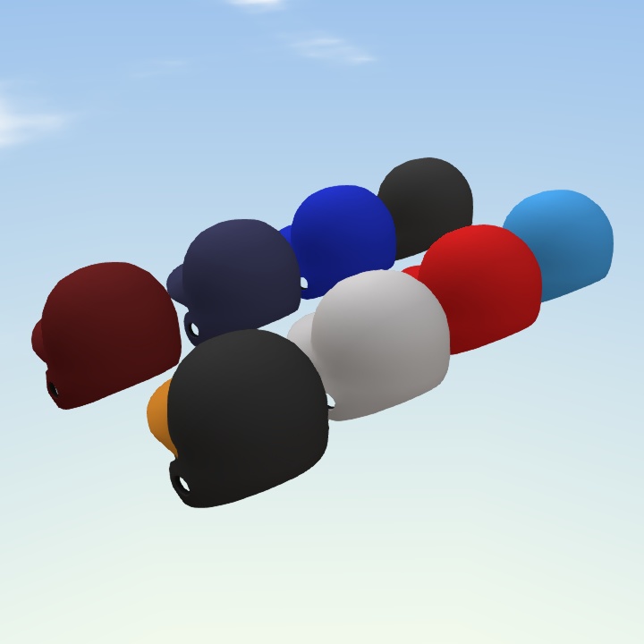 野球ヘルメット(FBXモデル)