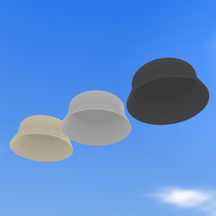 バケットハット(FBXモデル)