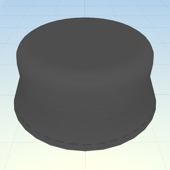 バケットハット(FBXモデル)