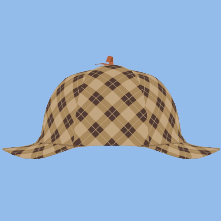 探偵帽(FBXモデル)