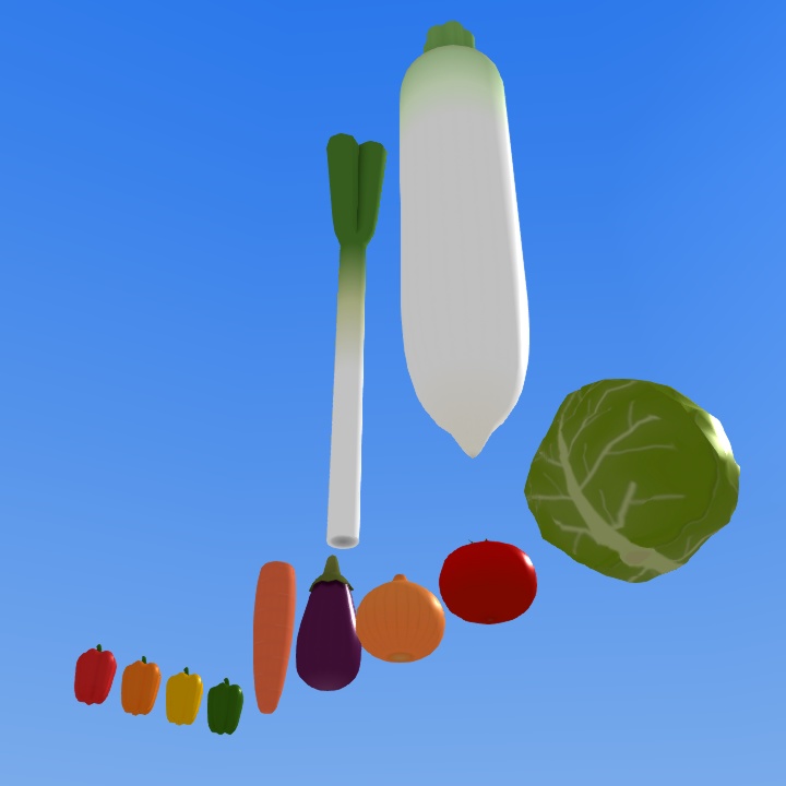 野菜セット(FBX・GLB)