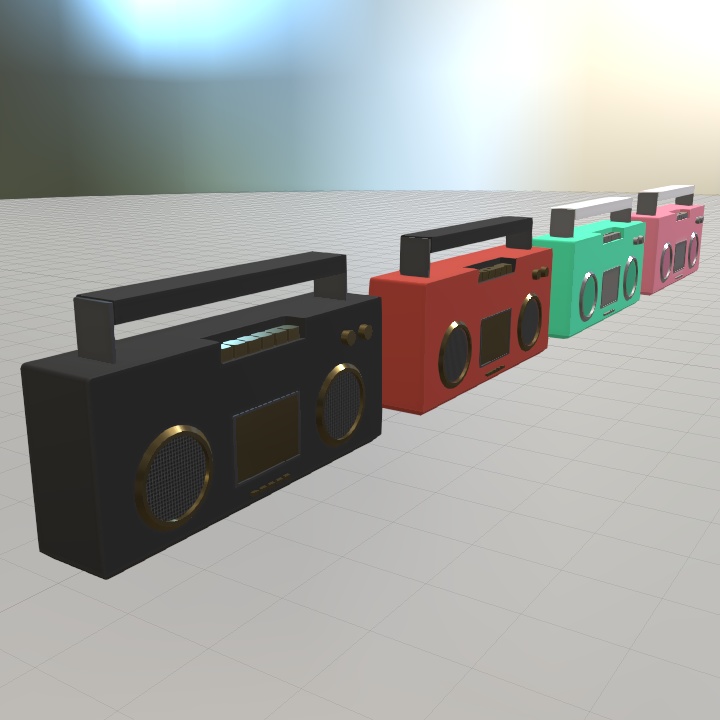 [3D]カセットプレーヤー(FBX・GLB)