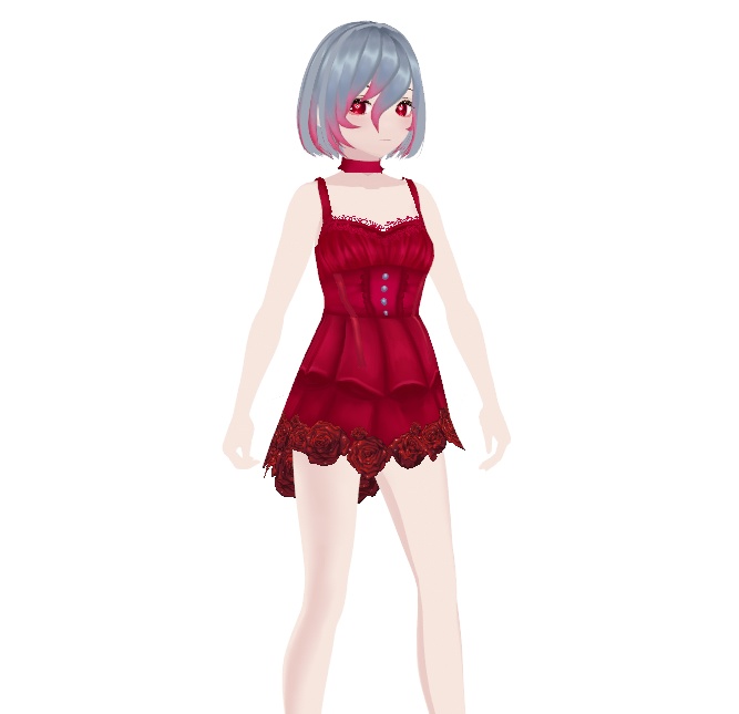 【VRoidテクスチャ】Scarlet Roses - 緋色のバラ