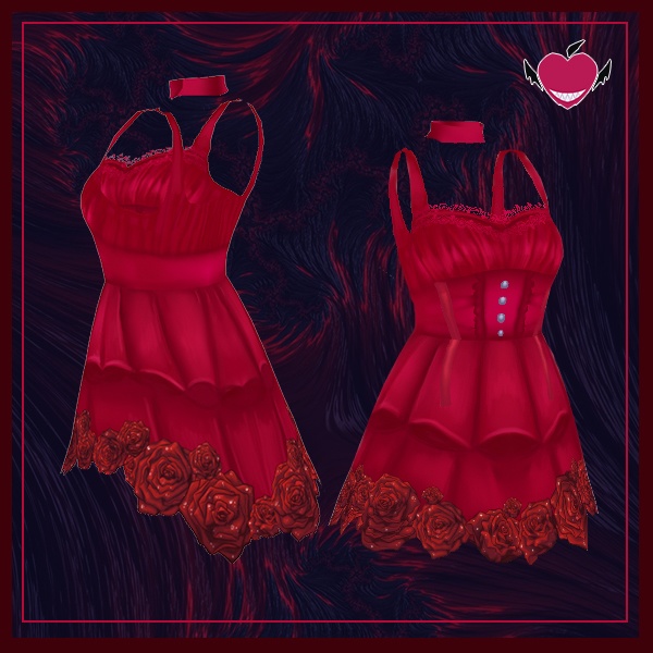 【VRoidテクスチャ】Scarlet Roses - 緋色のバラ