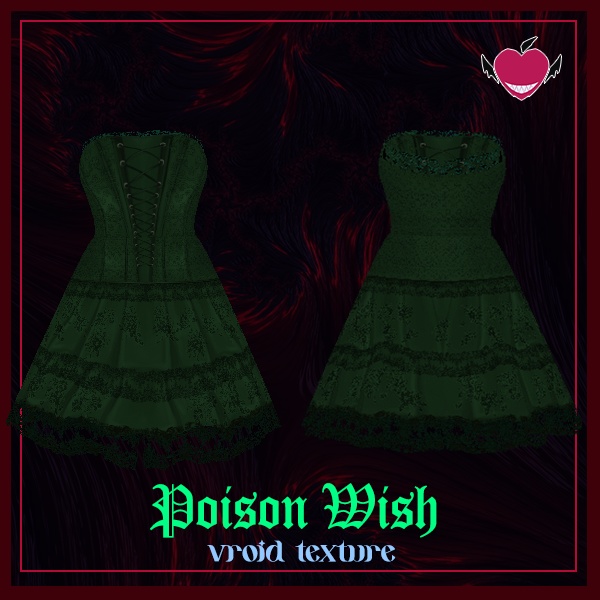 【VRoidテクスチャ】Poison Wish - ポイズン・ウィッシュ