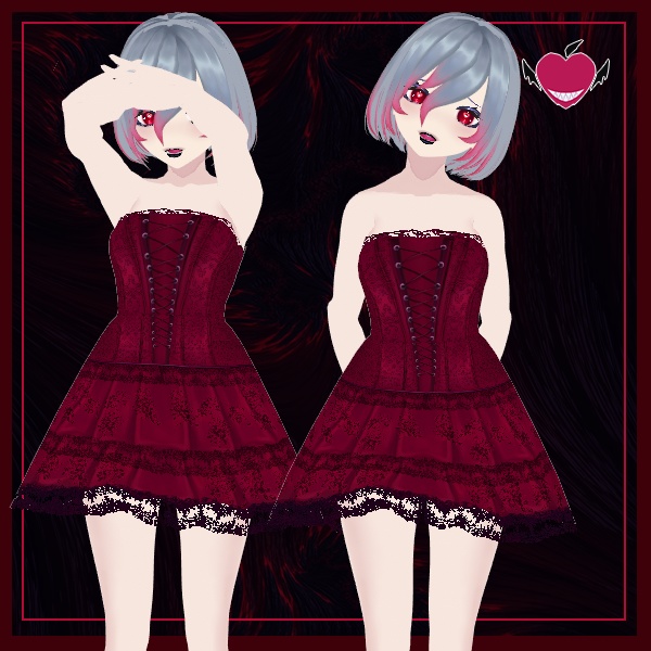 【VRoidテクスチャ】Garnet Wish - 石榴石愿望