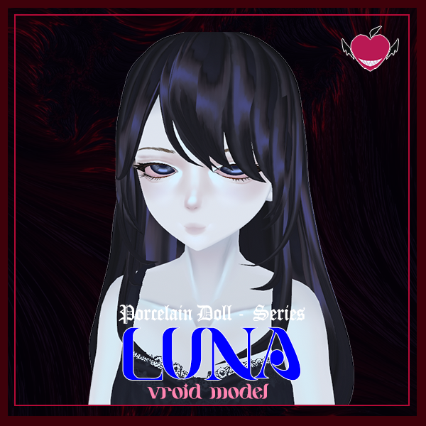 [VROIDアバター］- Porcelain Girls Series: LUNA - ポーセリンガールズシリーズ： ルナ