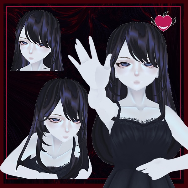 [VROIDアバター］- Porcelain Girls Series: LUNA - ポーセリンガールズシリーズ： ルナ - FEARBERRY - 2/3