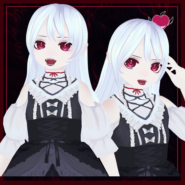 [VROIDアバター］ MONHERA! Monster Girls: Kokoro Vampire -  モンヘラ モンスターガールズ ココロ・ヴァンパイア - FEARBERRY - 5/5