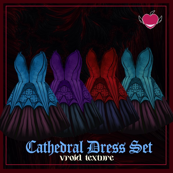 【VRoidテクスチャ】- Cathedral Dress Set