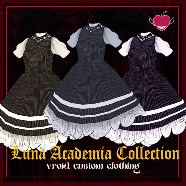 [VRoid衣装] Luna Academia | ルナ・アカデミー・セット |