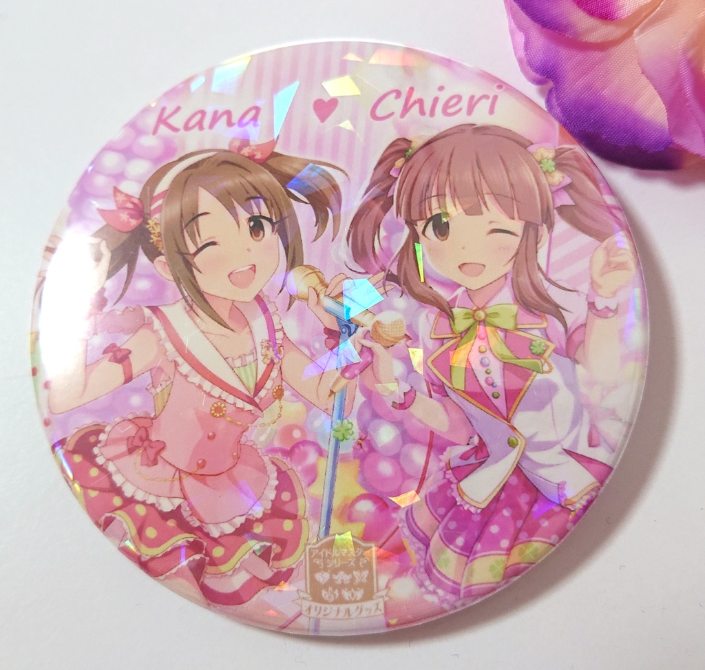 76mmホロ缶バッジ 今井加奈 緒方智絵里 Nekokin Booth