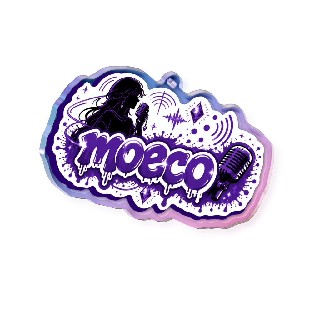 オーロラアクリルキーホルダーVer. ゆゆデザイン
