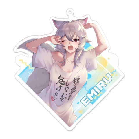 晴月エミル活動3か月記念!アクリルキーホルダー