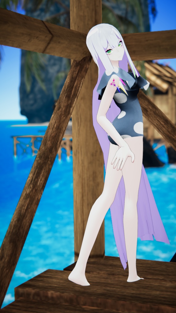 イフ・ザ・フラット想定「フリル付き水着」(一部素体付き)