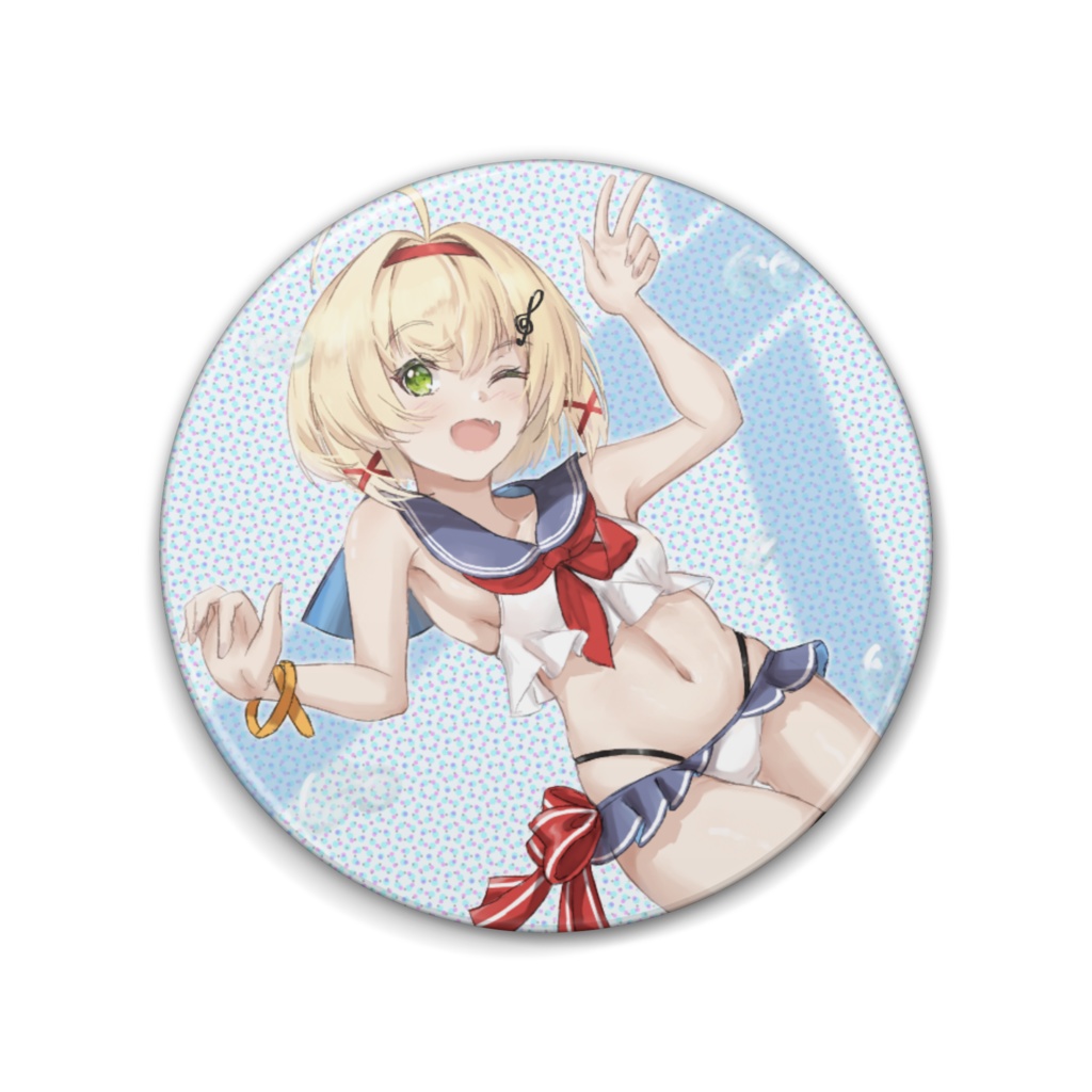 セーラー水着サウサンプトン　缶バッジ