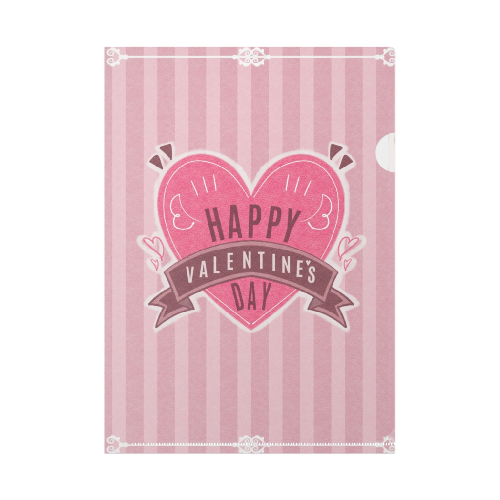 バレンタインイラスト クリアファイル