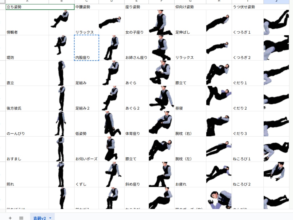 【販売開始セール中】男性素体 可愛いポーズツールアニメーション調整プリセット【吉嗣対応】