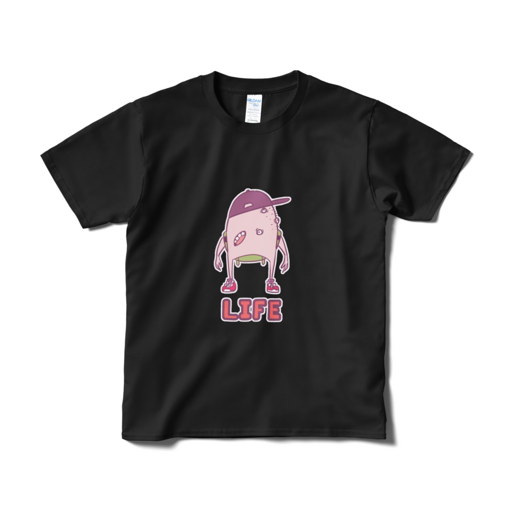 色づき被検体くん Tシャツ(黒)