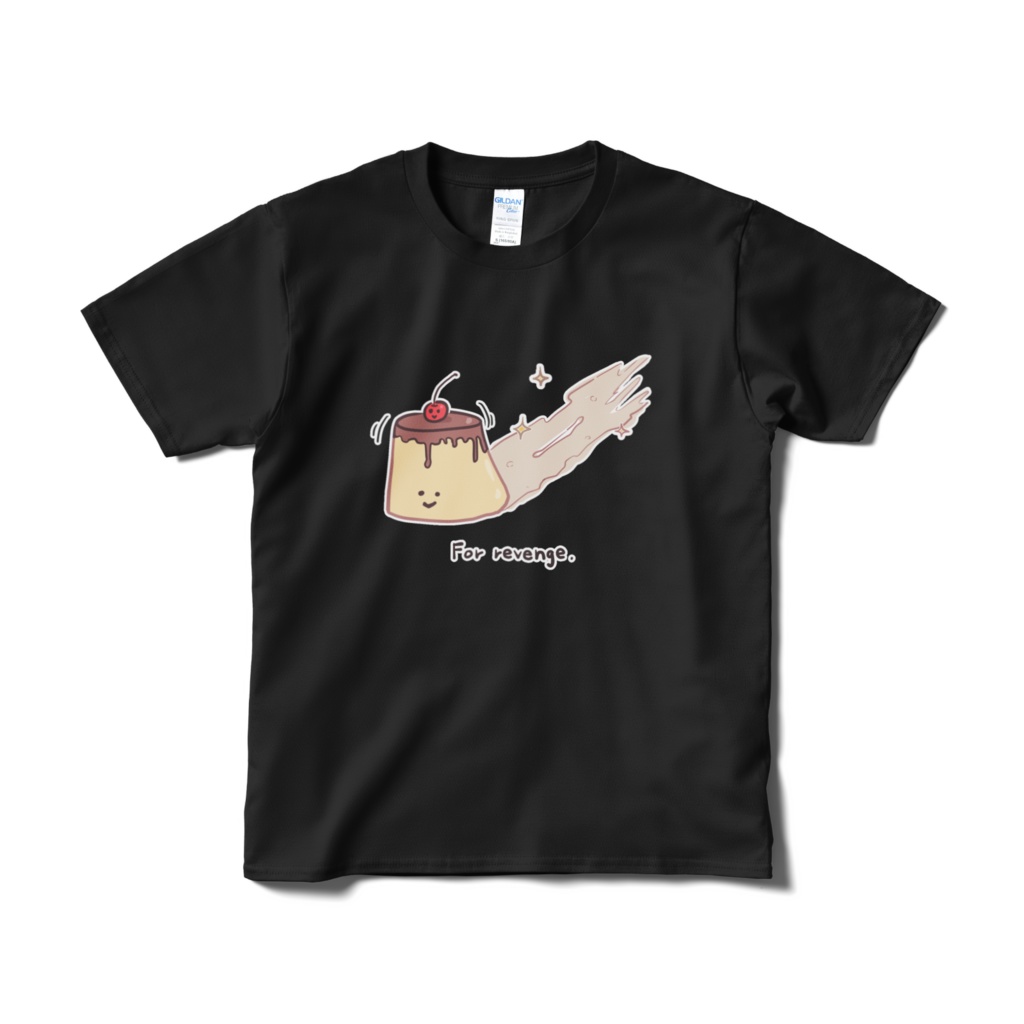 はいずりプリンくん Tシャツ(黒)