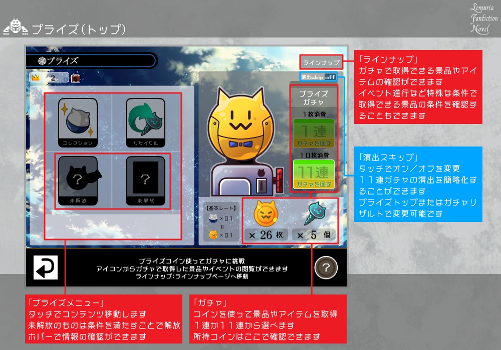 【燐光のレムリア】Lemuria Fanfiction Novel【フリーゲーム】