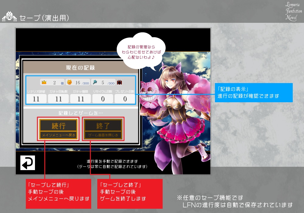 【燐光のレムリア】Lemuria Fanfiction Novel【フリーゲーム】