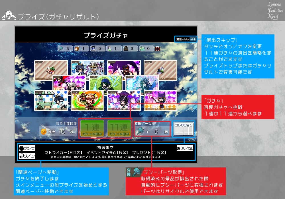 【燐光のレムリア】Lemuria Fanfiction Novel【フリーゲーム】