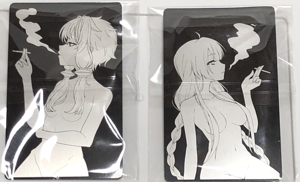 結月ゆかり・紲星あかり レーザー彫刻アルミドッグタグ キーホルダー