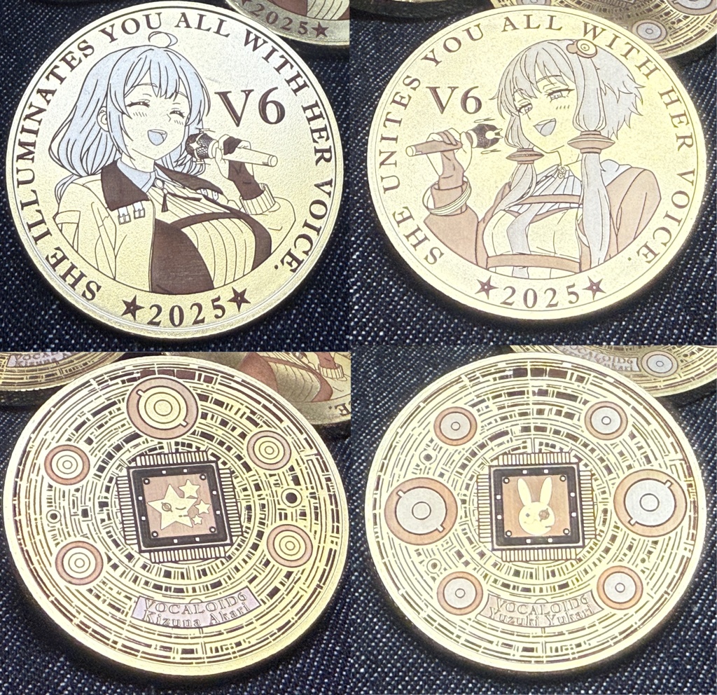 VOCALOID6 結月ゆかり・紲星あかり 勝手に記念コイン