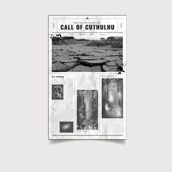 【ココフォリア部屋素材】新聞風部屋