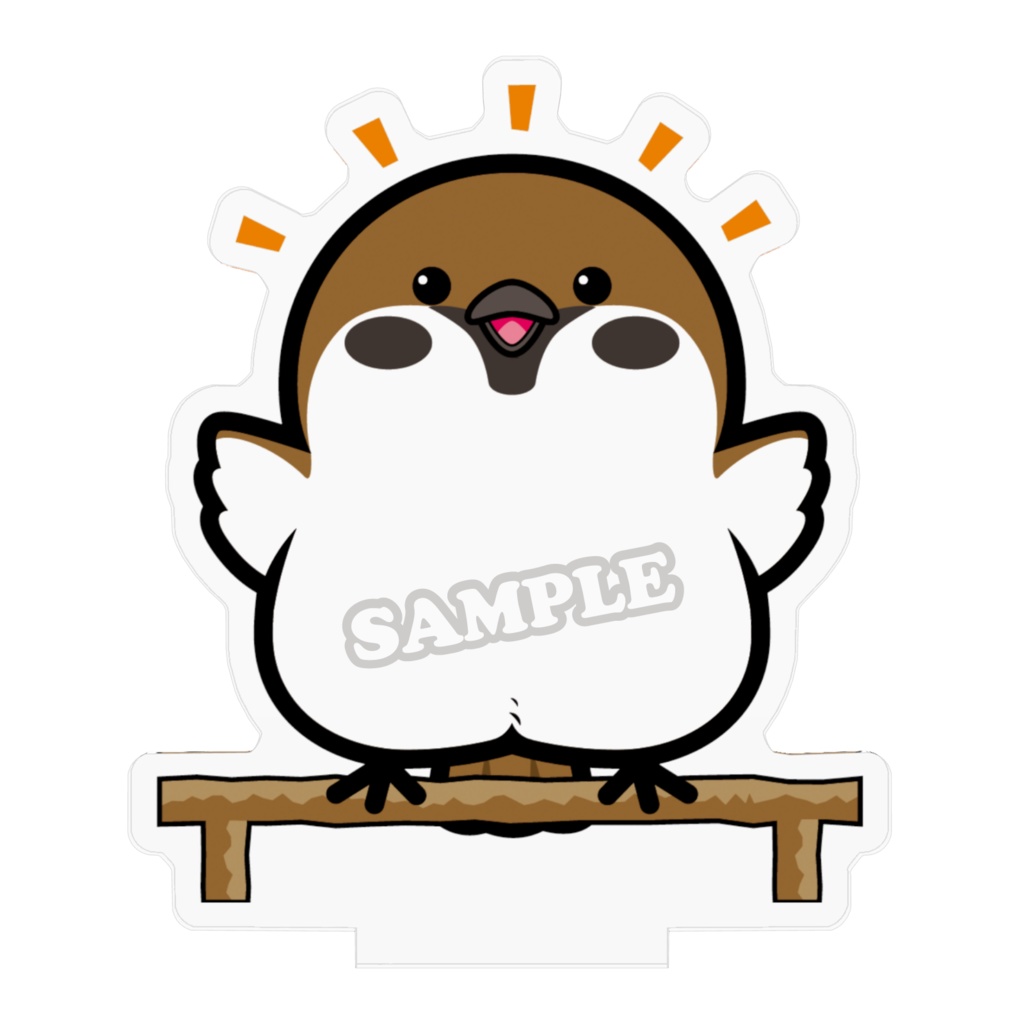 すずめの福ちゃん アクリルフィギュア