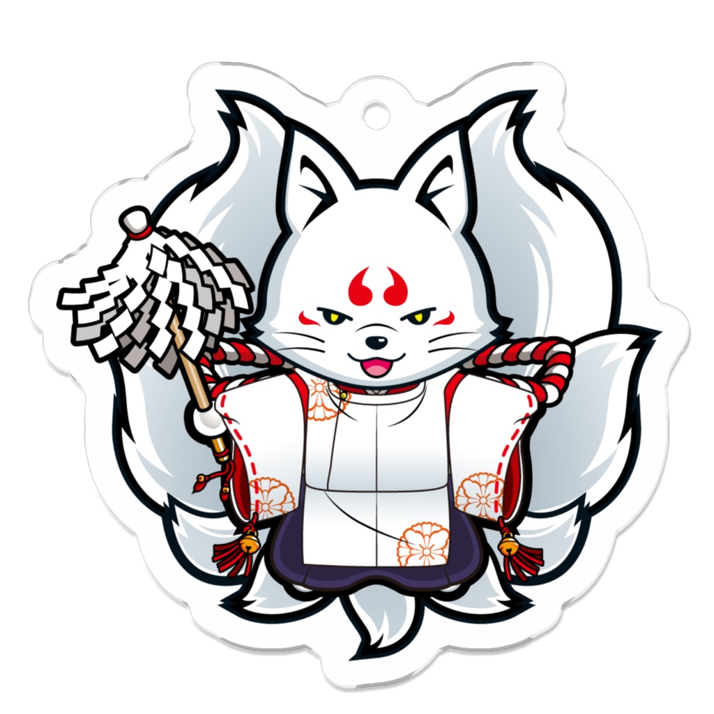 九尾の右近ちゃん アクリルキーホルダー