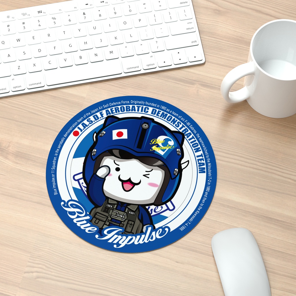 にゃんぱと。ぶるーいんぱるす!マウスパッド
