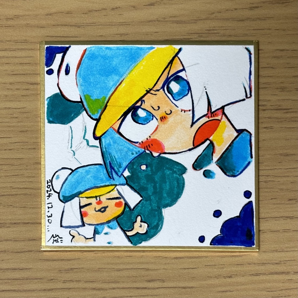 【まちゅむら祭07】ペンギンちゃん豆色紙