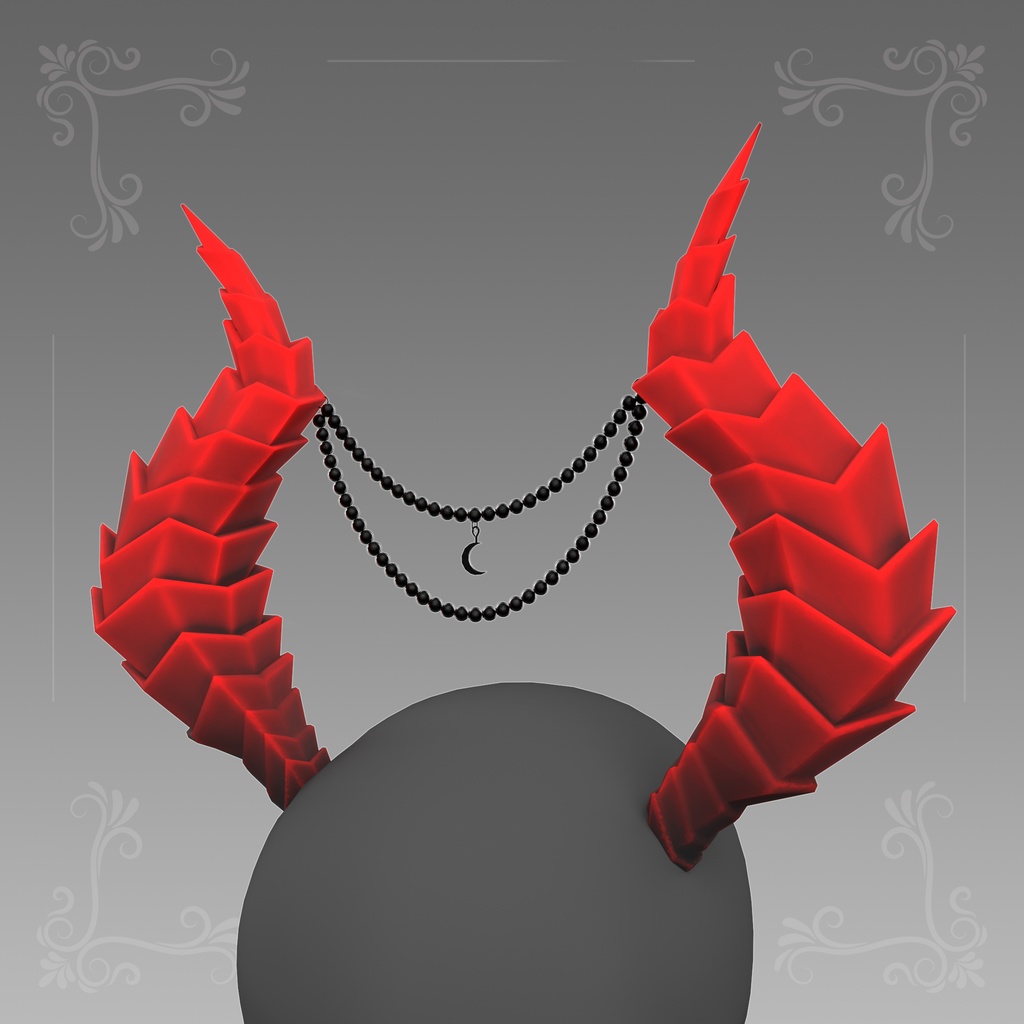 VRChat 用のゴシック デーモン ホーン | Gothic Demon Horns for VRChat