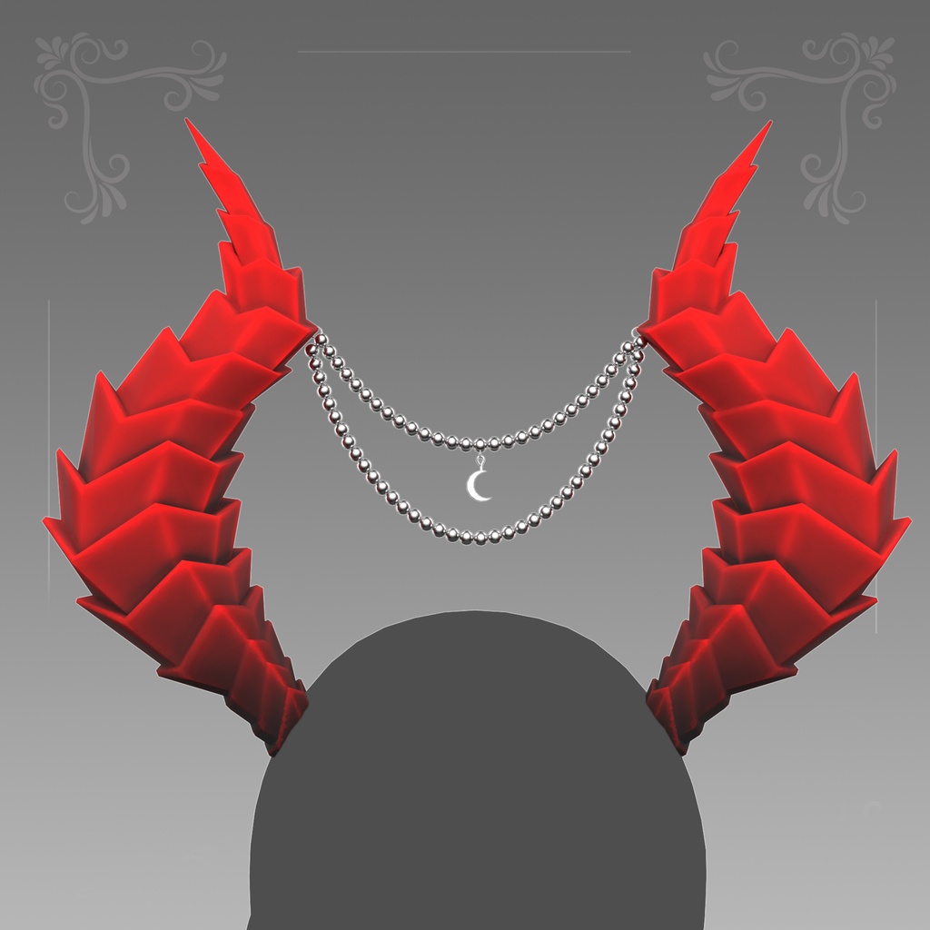 VRChat 用のゴシック デーモン ホーン | Gothic Demon Horns for VRChat