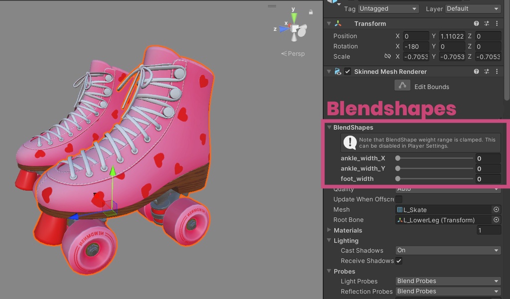 VRChat用ローラースケート